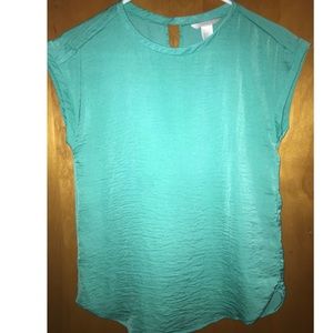 H&M Green Dress Shirt Size:XS